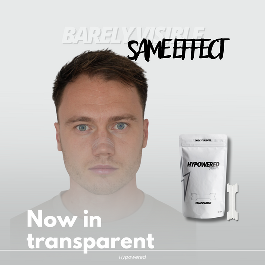 Hypowered Nasal Strips Transparent