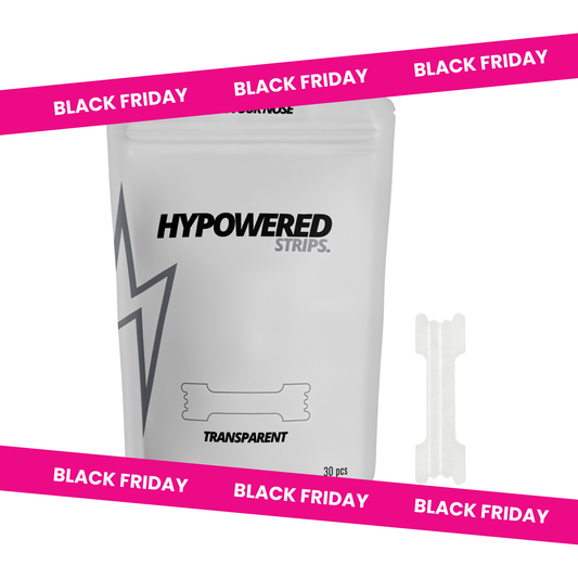 Hypowered neusstrips Transparant