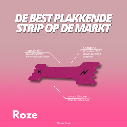 Hypowered neusstrips Roze