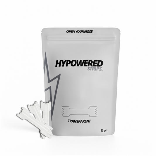 Hypowered Nasal Strips Transparent