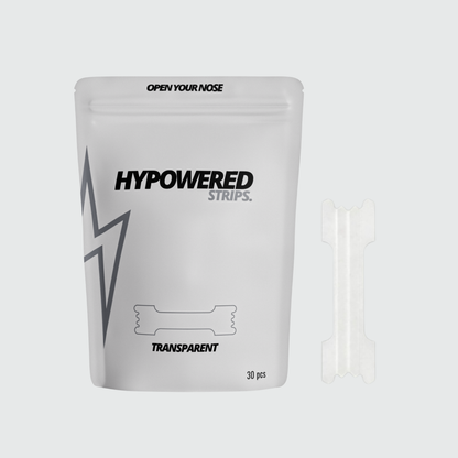 Hypowered neusstrips Transparant